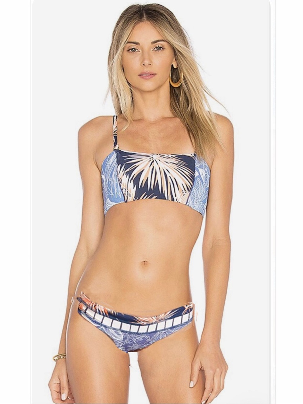 👙(SET) Maaji Andes Foliage Reversible Bikini- Medium.